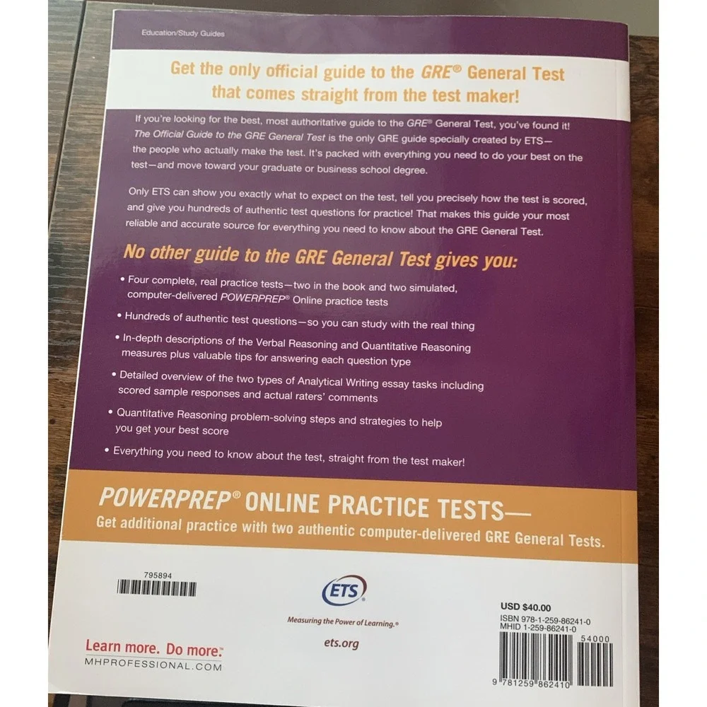 Official‎ Guide to the GRE General Test, Third Edition by Educational Testing...